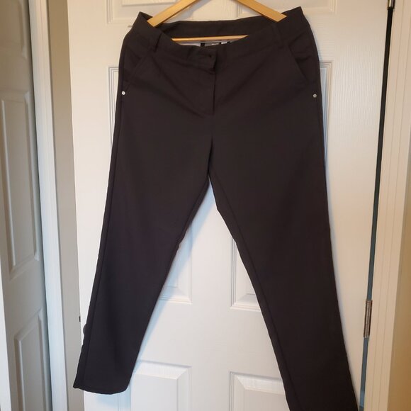 Puma Women's Golf Tech Performance  Black Pants - Picture 1 of 11